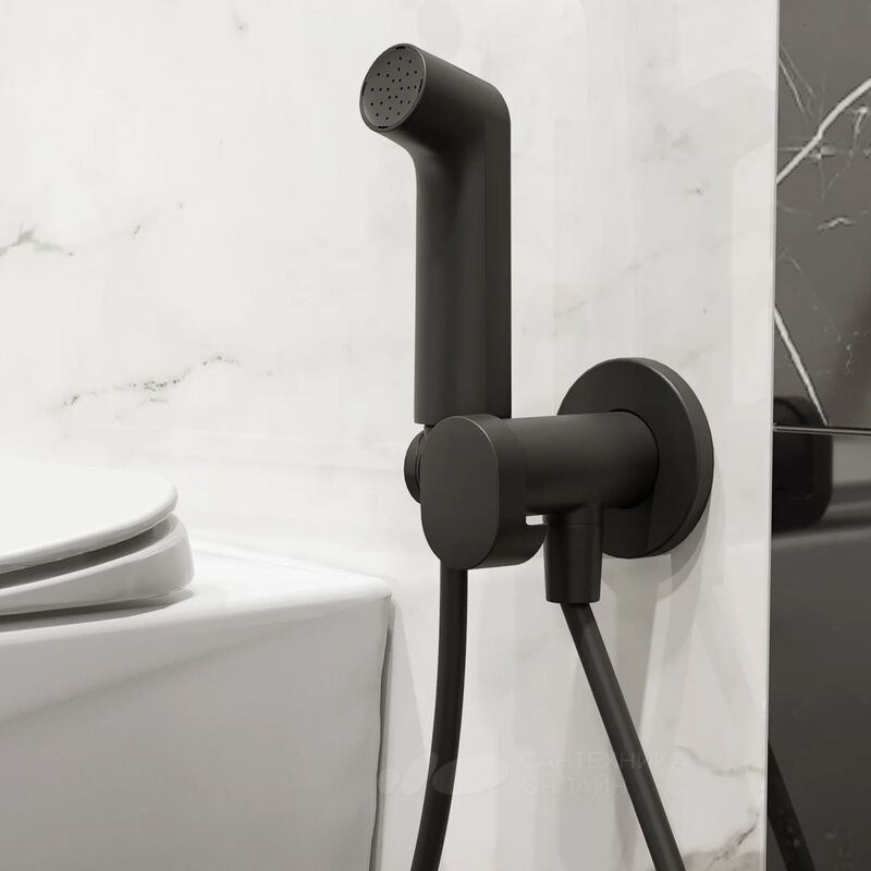 Гигиенический душ hansgrohe bidette s 29232670 125 черный в Алматы фото № 5