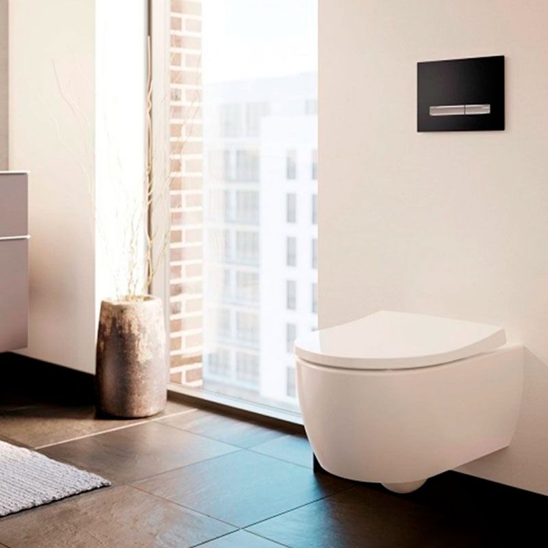унитаз подвесной geberit icon 500.784.01.1 безободковый с крышкой-сиденьем микролифт в Алматы фото № 2