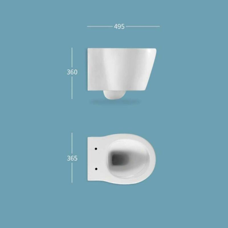 унитаз с инсталляцией 5в1 hans m5510b h5108-0201, прямоугольная хром клавиша в Алматы фото № 2