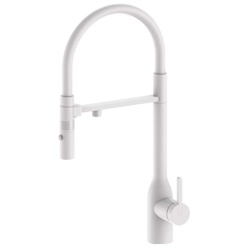 смеситель для кухни paulmark magneto one ma213188-wh, с подключением фильтра питьевой воды, белый в Алматы фото № 1