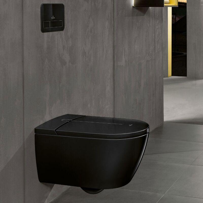 унитаз с инсталляцией 5в1 villeroy&boch viclean-i100 v0e100s0 viconnect 92242700 922490an, черная в Алматы фото № 2