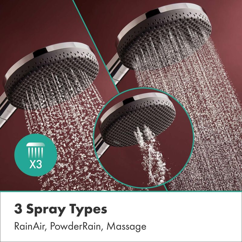 ручная лейка для душа hansgrohe raindance alive select s 24500000, хром в Алматы фото № 2