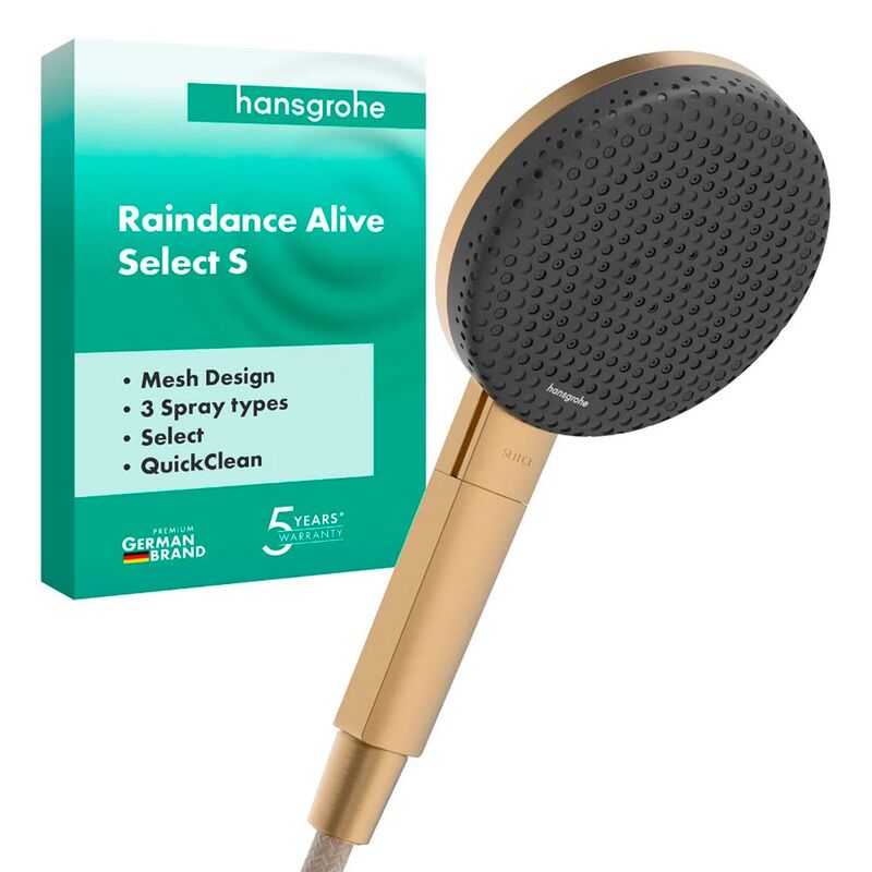 ручная лейка для душа hansgrohe raindance alive select s 24500140, бронза в Алматы фото № 2