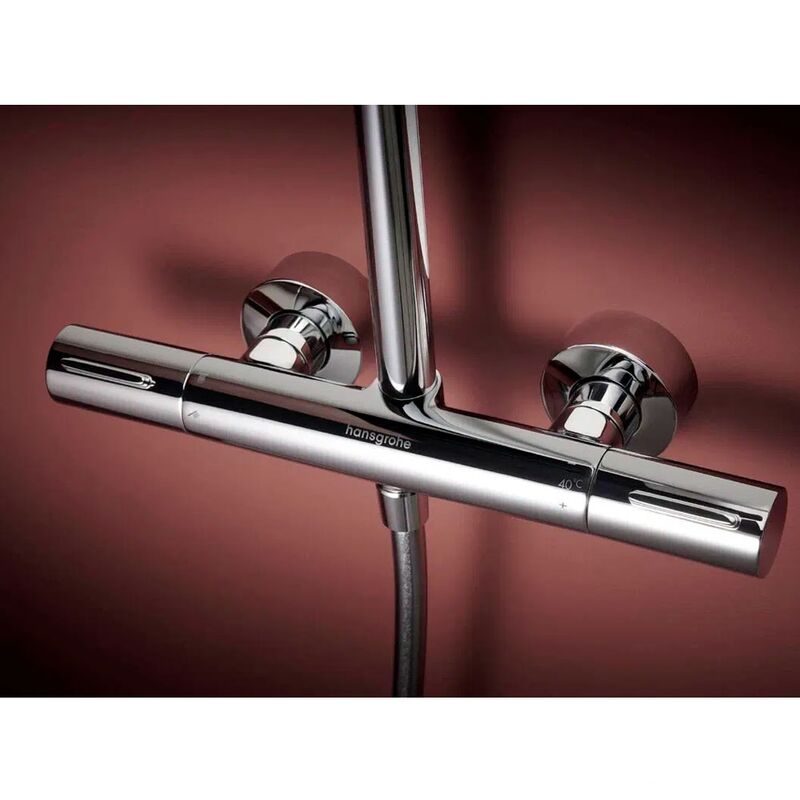 Душевая система hansgrohe raindance alive s puro 300 1jet 24592000, с термостатом ecostat element, хром в Алматы фото № 7