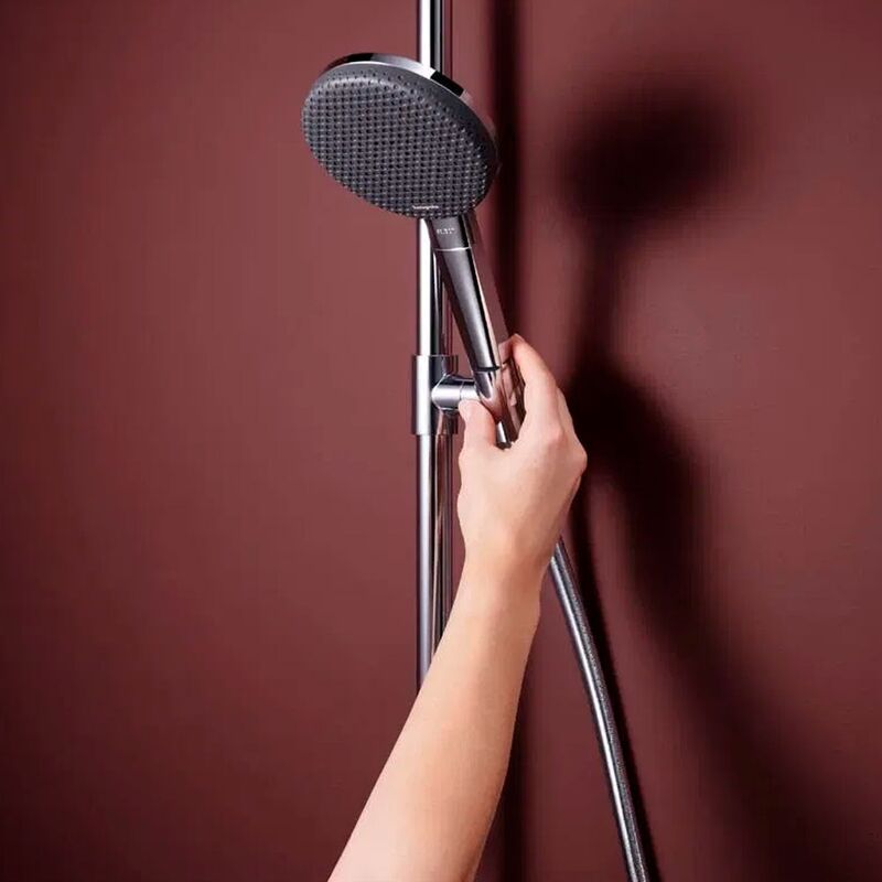 Душевая система hansgrohe raindance alive s puro 300 1jet 24592000, с термостатом ecostat element, хром в Алматы фото № 6