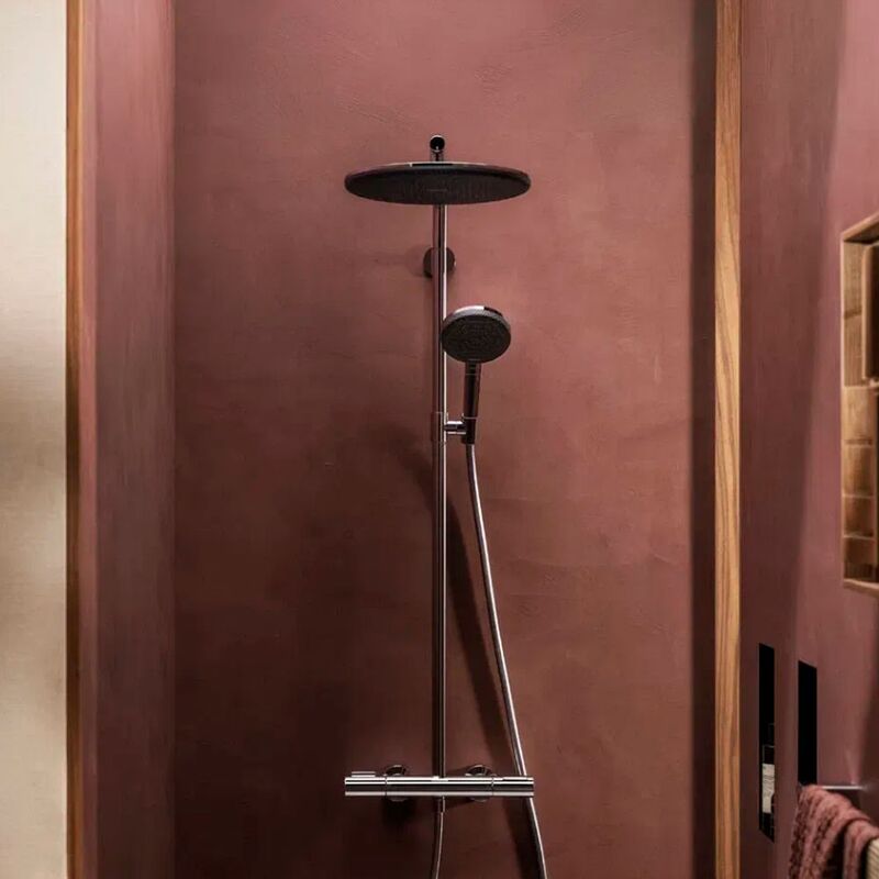 Душевая система hansgrohe raindance alive s puro 300 1jet 24592000, с термостатом ecostat element, хром в Алматы фото № 5