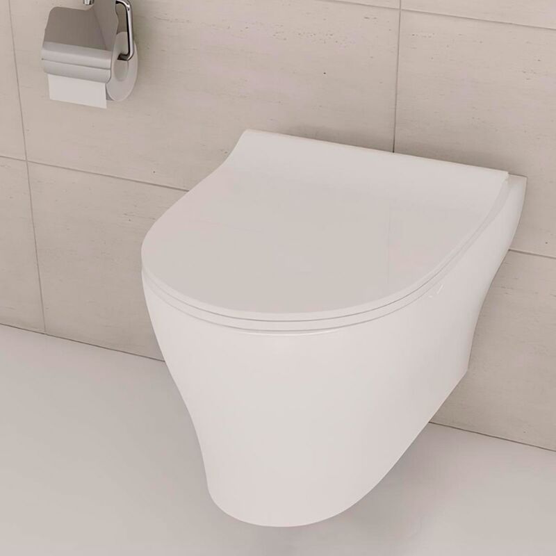 унитаз подвесной vitra 4449b003-0101 bella с микролифтом (комплект) в Алматы фото № 1