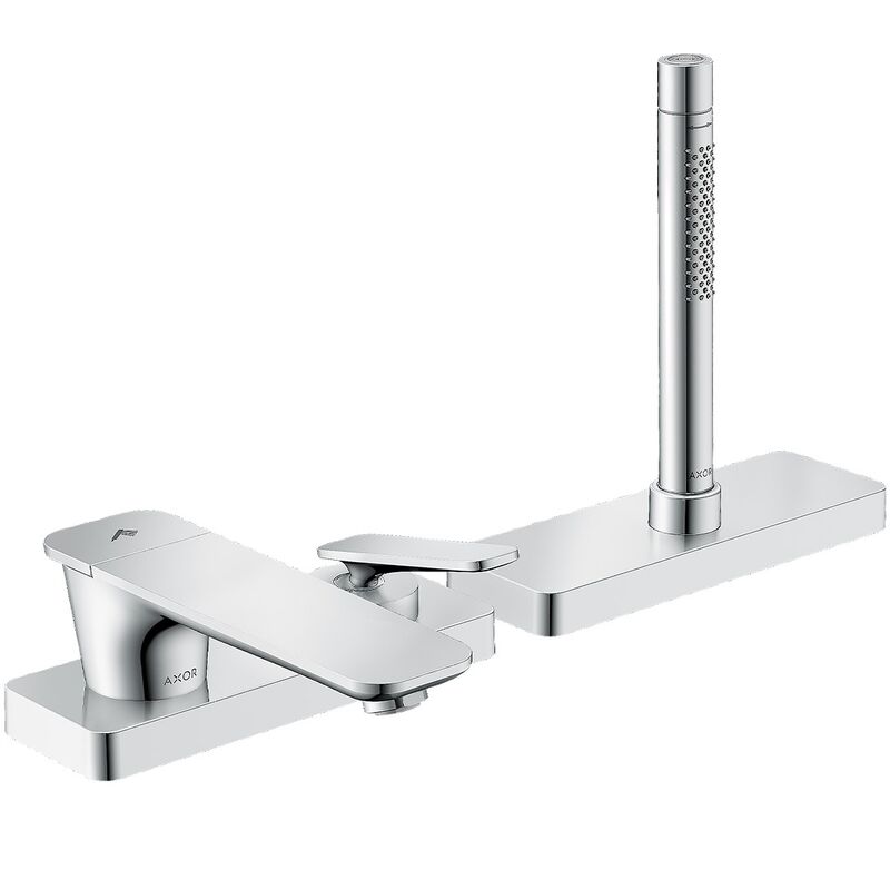 смеситель врезной на борт ванны axor citterio c 49430000, на 3 отверстия, хром в Алматы фото № 1