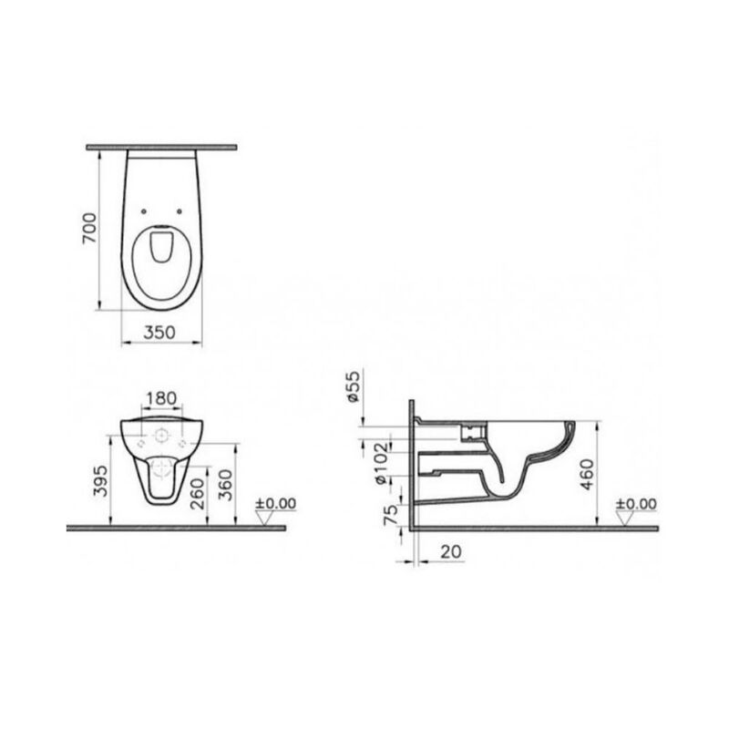 унитаз с инсталляцией 5в1 vitra conforma 5810b003-6234 мгн, v-fix core 800-1873, root round 740-2280 в Алматы фото № 8