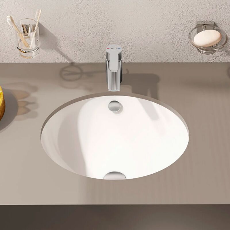 раковина под столешницу vitra s20 6039b003-0012 47х38 см в Алматы фото № 1