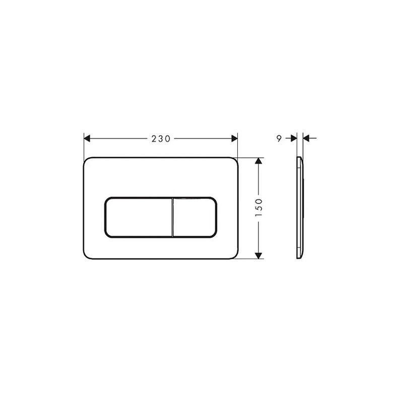 Клавиша смыва hansgrohe iframe original q 66001000, хром в Алматы фото № 3