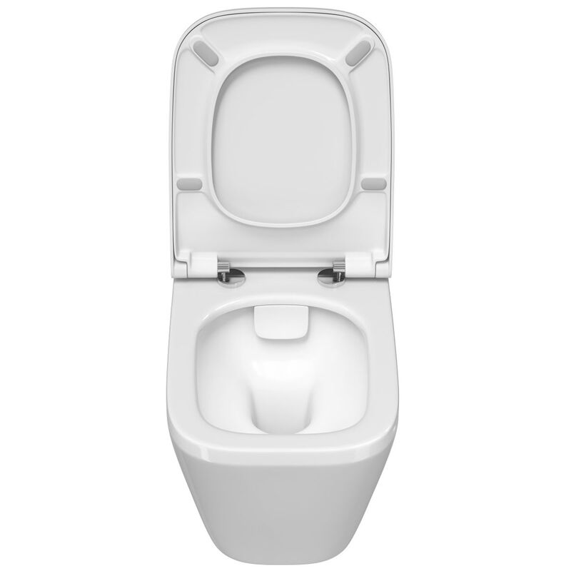 унитаз с инсталляцией 5в1 vitra integra square 7082b003-0075 безободковый, v-fix core 800-1875, клавиша хром root s 740-2380 в Алматы фото № 4