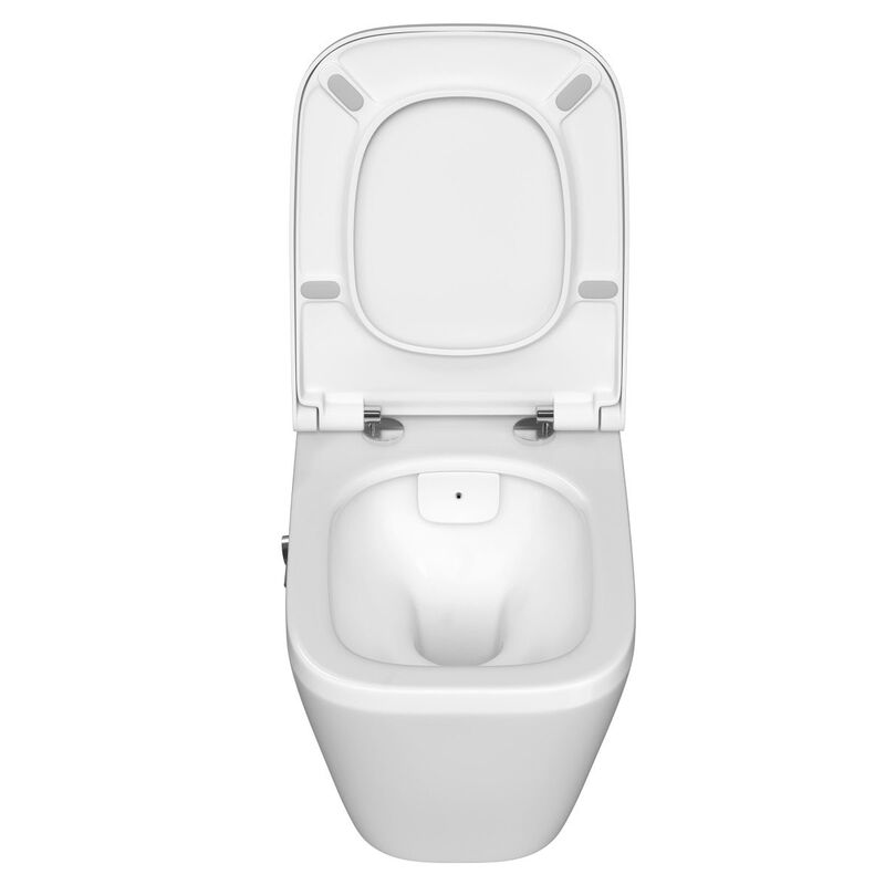 унитаз-биде с инсталляцией 5в1 vitra integra 7082b003-7209 безободковый, v-fix core 800-1875, клавиша хром root s 740-2380 в Алматы фото № 5