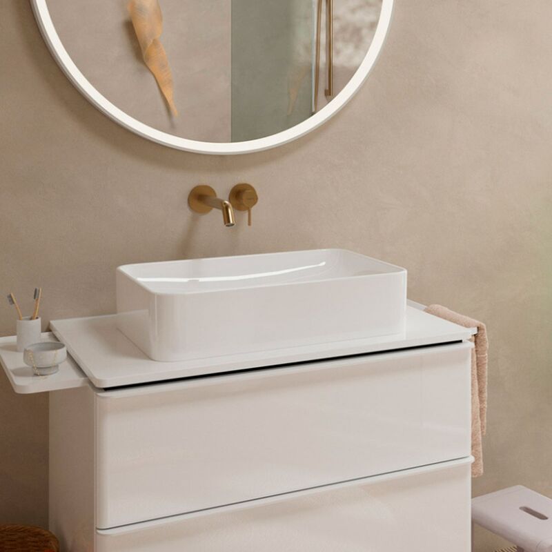 смеситель для раковины hansgrohe tecturis s 73350140, на стену, шлифованная бронза в Алматы фото № 2