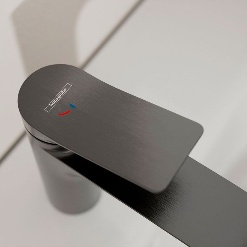 смеситель для раковины hansgrohe vivenis 75023340 coolstart с донным клапаном, черный матовый хром в Алматы фото № 3