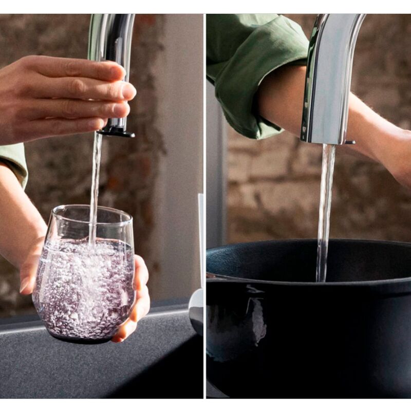 смеситель для кухни hansgrohe aquiturra m91 76803000 хром в Алматы фото № 2