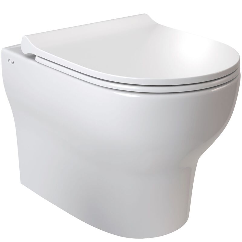 унитаз с инсталляцией 5в1 vitra zentrum round 7786b003-0075 безободковый, v-fix core 800-1873, root round 740-2280 в Алматы фото № 2