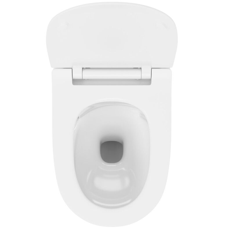 унитаз подвесной vitra m50 8302b003-6404, безободковый, торнадо, vortexflush, сиденье с микролифтом в Алматы фото № 6