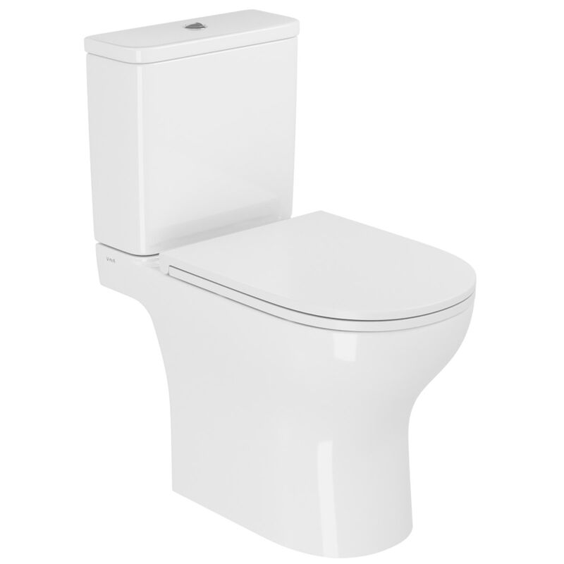унитаз-компакт напольный vitra m50 9889b003-7200, безободковый, торнадо vortexflush, сиденье микролифт в Алматы фото № 1