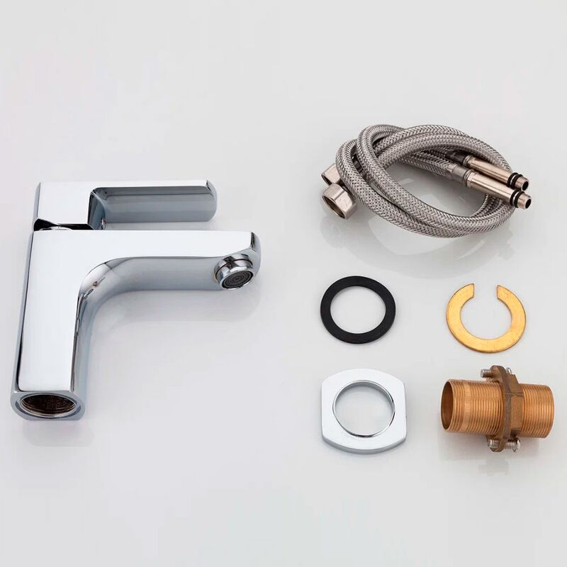 смеситель для раковины frap h64 f1064, однорычажный, хром в Алматы фото № 3