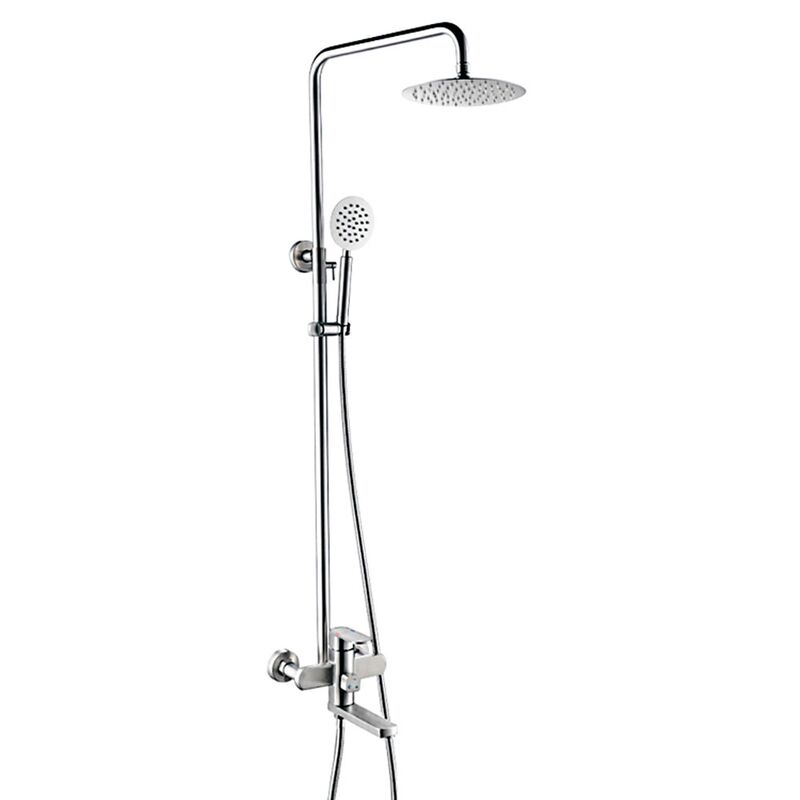 Душевoй система frap f24805 со смесителем с длинным изливом, сатин в Алматы фото № 1