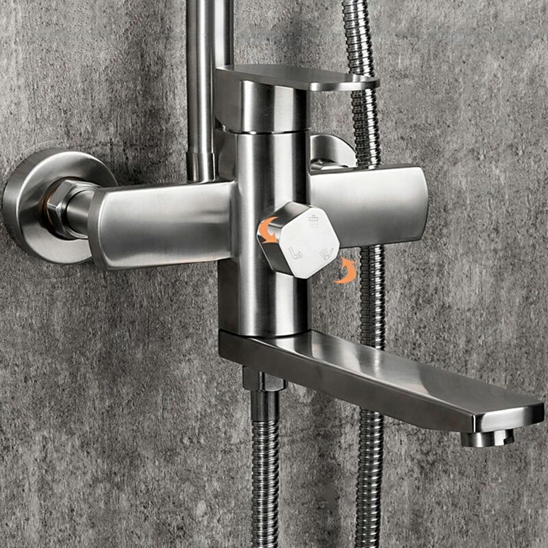 Душевoй система frap f24805 со смесителем с длинным изливом, сатин в Алматы фото № 3