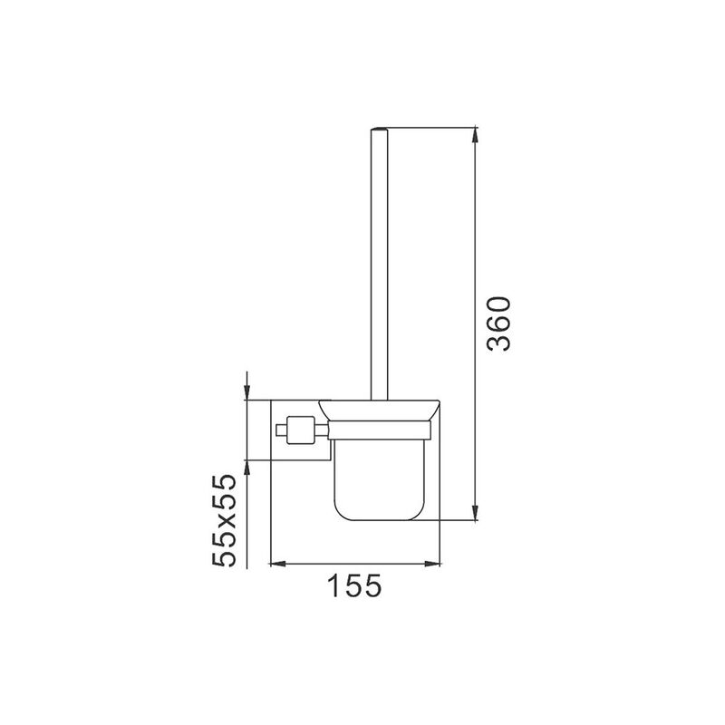 ёршик настенный frap f30310, сатин в Алматы фото № 2