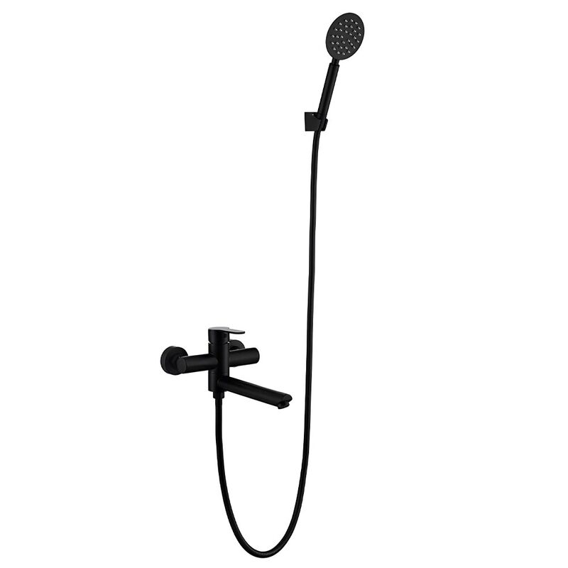 смеситель для ванны frap f32801-6, однорычажный, черный в Алматы фото № 2