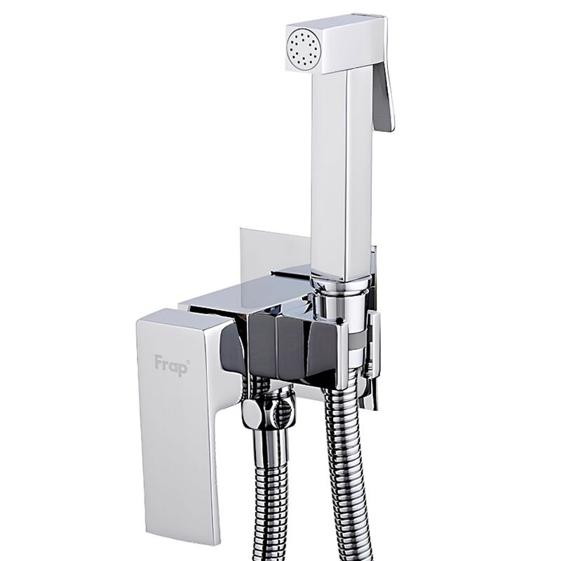 Гигиенический душ встраиваемый frap f7506 со смесителем, хром в Алматы фото № 1