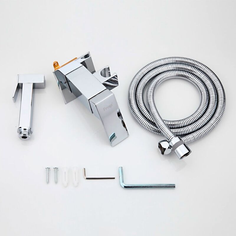 Гигиенический душ встраиваемый frap f7506 со смесителем, хром в Алматы фото № 3