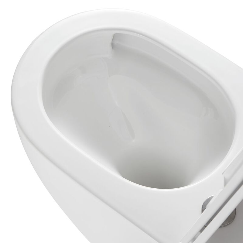 унитаз подвесной hans hs-067tq tornado 3.0, смыв торнадо, 52x36,5, белый в Алматы фото № 5