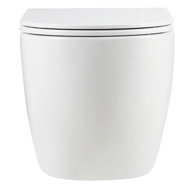 унитаз подвесной hans hs-067tq tornado 3.0, смыв торнадо, 52x36,5, белый в Алматы фото № 3