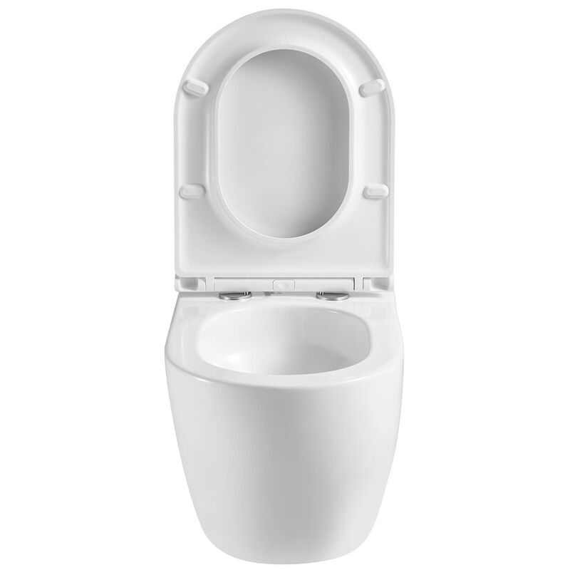 унитаз подвесной hans hs-067tq tornado 3.0, смыв торнадо, 52x36,5, белый в Алматы фото № 6