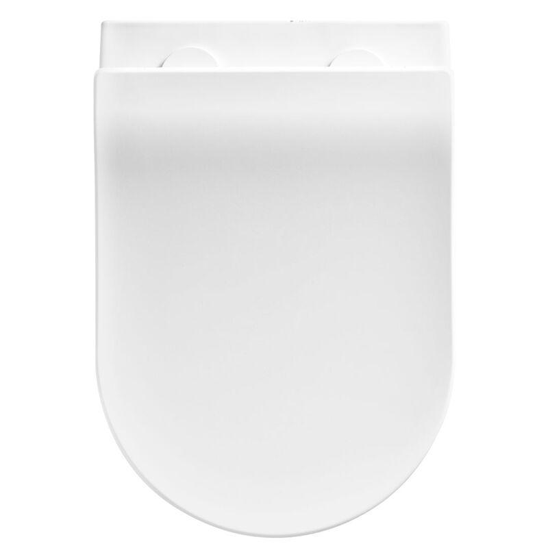 унитаз подвесной hans comfort hs-118tq cо смывом торнадо, 52x36, белый в Алматы фото № 3