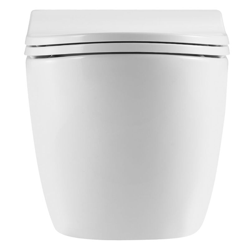 унитаз подвесной hans comfort hs-118tq cо смывом торнадо, 52x36, белый в Алматы фото № 2