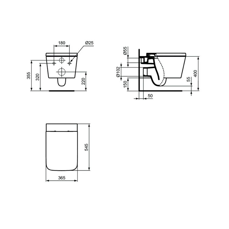 унитаз с инсталляцией 5в1 viega 792862 ideal standard blend cube t368601 aquablade с микролифтом в Алматы фото № 4