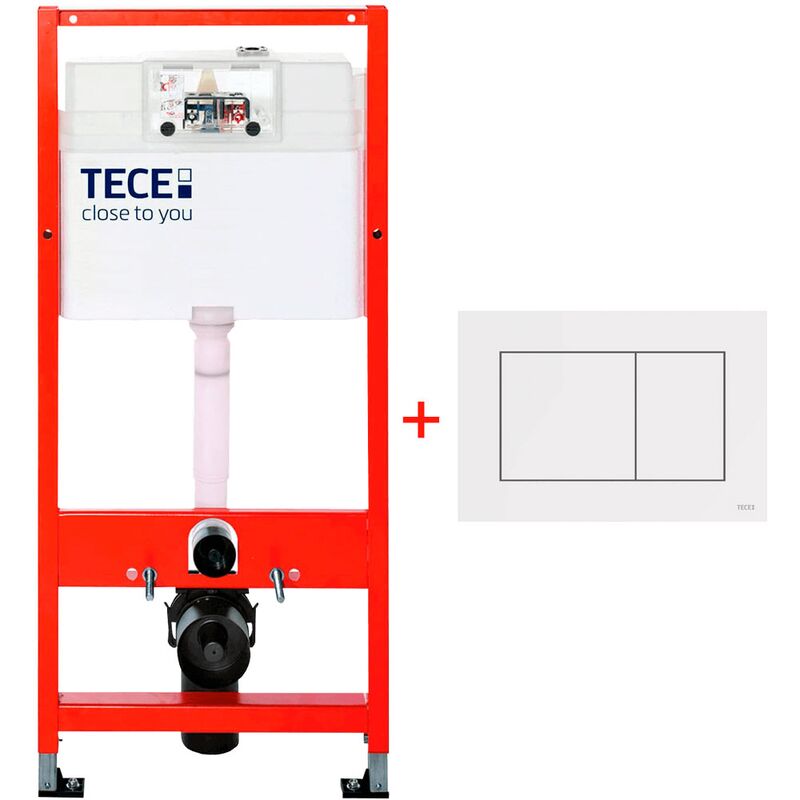 унитаз с инсталляцией 5в1 tece 9400407 vitra zentrum round 7786b003-007 безободковый, белая клавиша now 9240400 в Алматы фото № 11