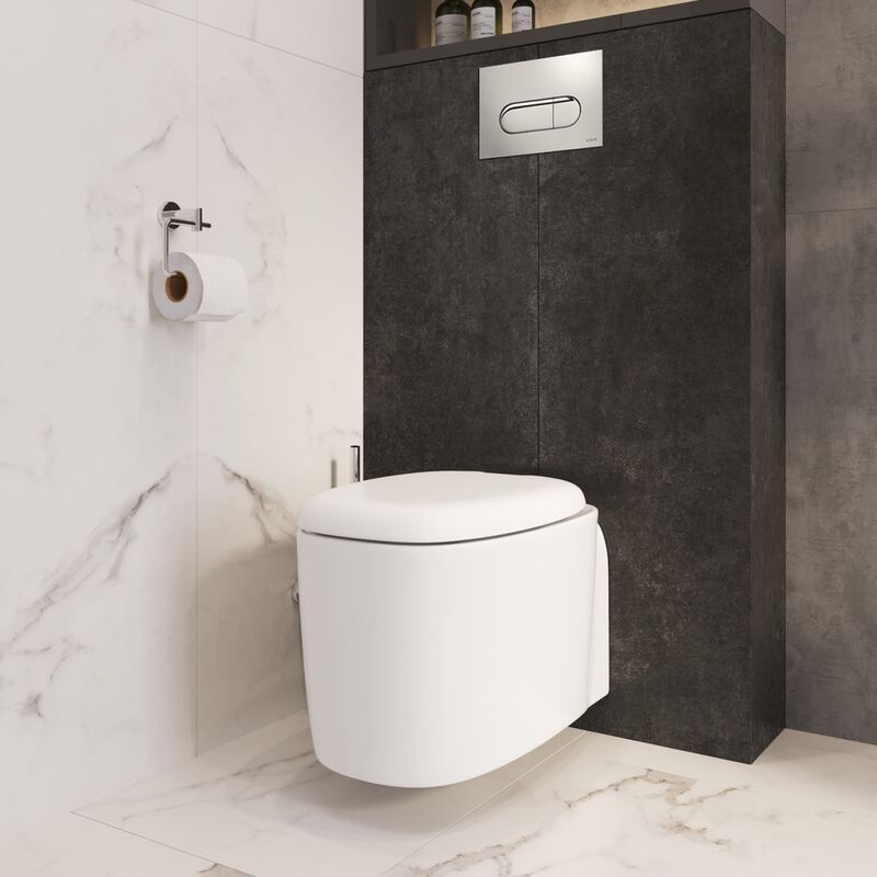 унитаз подвесной vitra plural 7830b401-0075 безободковый белый матовый в Алматы фото № 5