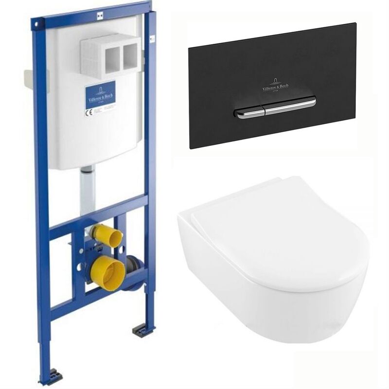 унитаз с инсталляцией 4в1 villeroy&boch avento 5656rs01 922169d8 в Алматы фото № 1