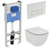 Комплект ideal standard tesi: унитаз t007901 aquablade  с инсталляцией и кнопкой m2 r0121ac в Шымкенте фото № 1