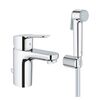 смеситель для раковины grohe bauedge 23757000 с гигиеническим душем в Шымкенте фото № 1
