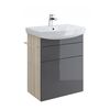 тумба cersanit smart (p-su-sma-co60/gr) 60см серая без раковины в Шымкенте фото № 1