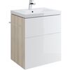 тумба cersanit smart p-su-sma-co60/wh 60см c раковиной в Шымкенте фото № 1