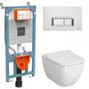 Комплект vitra shift: унитаз безободковый 7742b003-0075 с инсталляцией 762-5800-01 и кнопкой 740-0680 в Шымкенте фото № 1