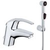 смеситель для раковины grohe eurosmart 33462001 с гигиеническим душем и цепочкой в Шымкенте фото № 1