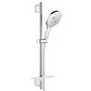 Душевой гарнитур grohe rainshower smartactive 150 26591000, 600, 3 вида струи, с полочкой, хром в Шымкенте фото № 1