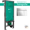 Инсталляция для унитаза 3в1 hansgrohe iframe 01022180 universal 1120 с панелью смыва element e 66003000 хром в Шымкенте фото № 1
