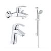 Набор смесителей grohe eurosmart 124458 ванно-душевой в Шымкенте фото № 1