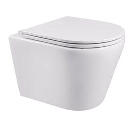 унитаз подвесной hans hs-053tq tornado quiet, белый​ в Шымкенте фото № 1