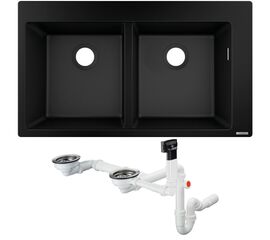 Кухонная мойка hansgrohe s510-f770 43316170 искусственный камень в Шымкенте фото № 1